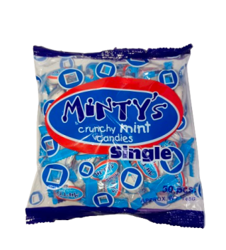 Minty's Cruchy Mint Candies Single