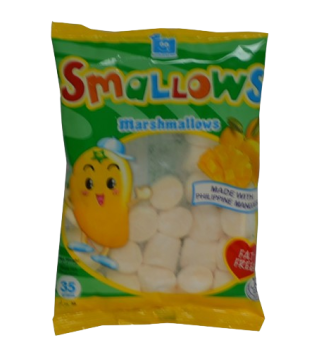 Swallows marshmallows